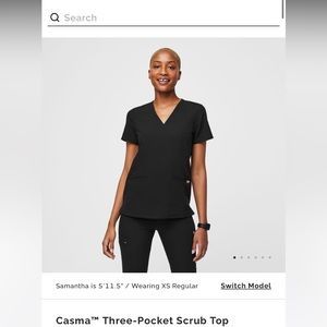 Figs Casma 3 pocket scrub top